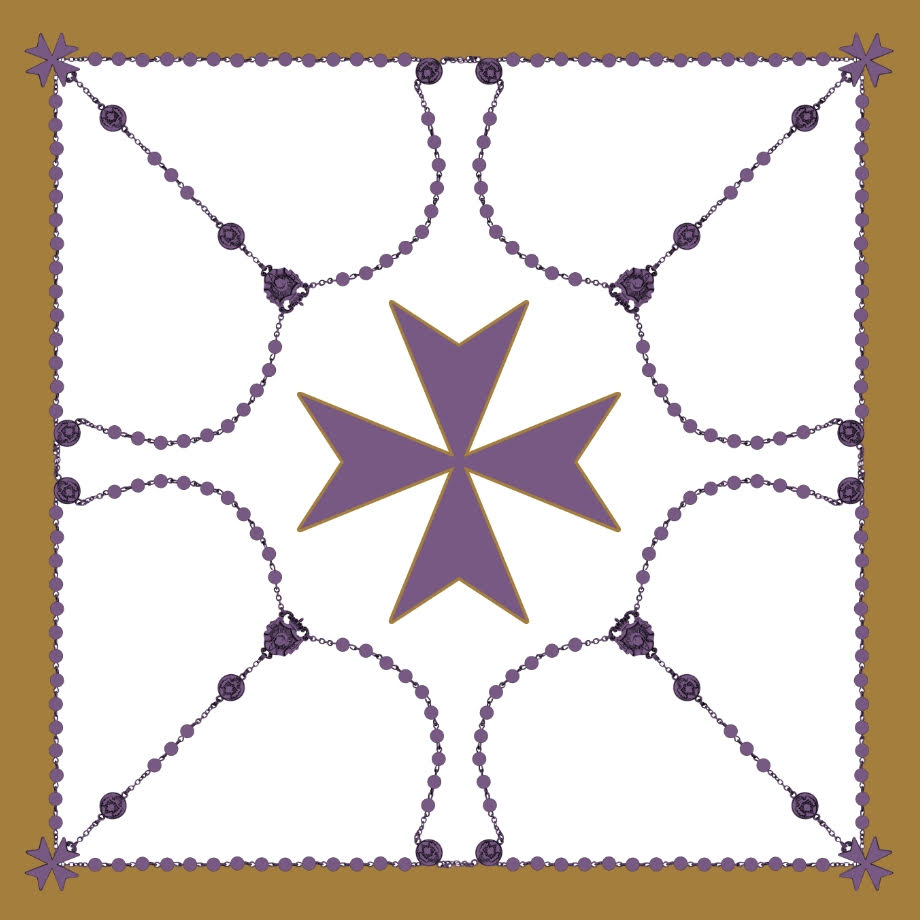 Scarf - Purple/Gold