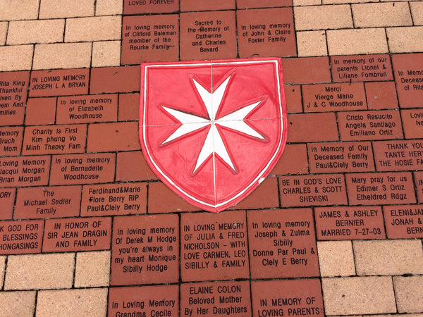 Commemorative Brick Dispaly at Our Lady of Lourdes Grotto