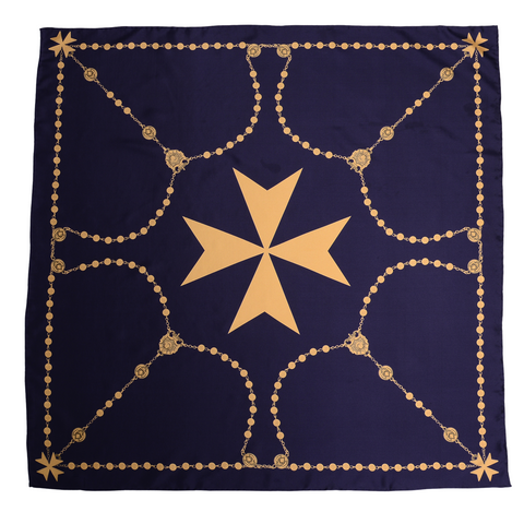 Scarf - Navy Gold