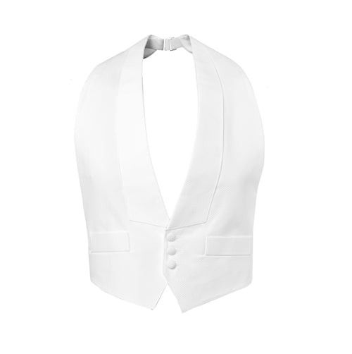 Formal Wear White Pique Vest